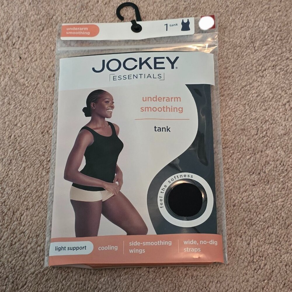 NWT Women's Jockey Black Smoothing Tank Multiple Sizes Available